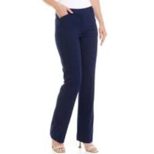 THE LIMITED EXACT STRETCH STRAIGHT LEG ANKLE PANTS-NAVY